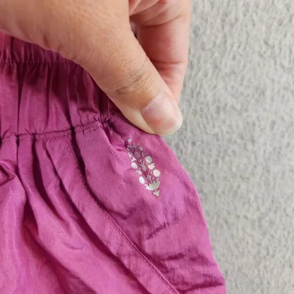 Free People Movement Shorts Womens M Pink The Way Home High Rise Lined FP - Picture 3 of 13